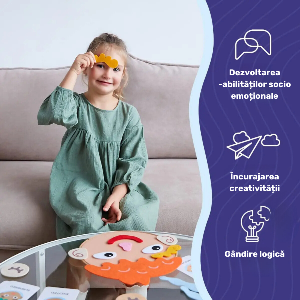 Set Montessori pentru dezvoltarea emoțională și comunicare la copii