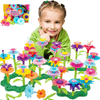 Set Montessori pentru asamblarea florilor colorate în diverse forme și modele
