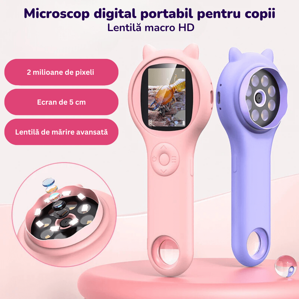 Microscop digital portabil pentru copii