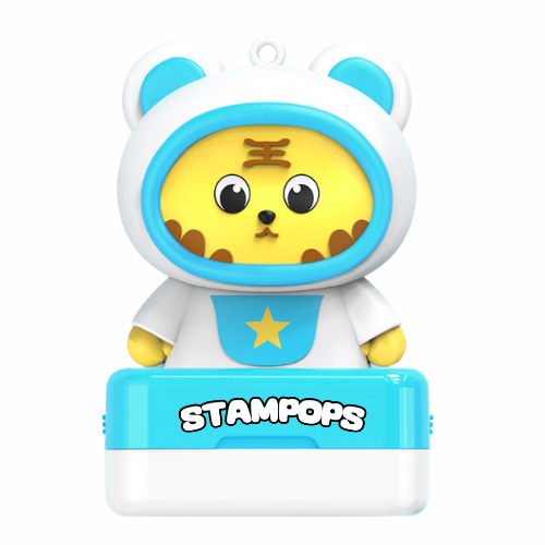 Stampops - Ștampile Personalizate cu Nume în Formă de Animale (Cerneală Albă)